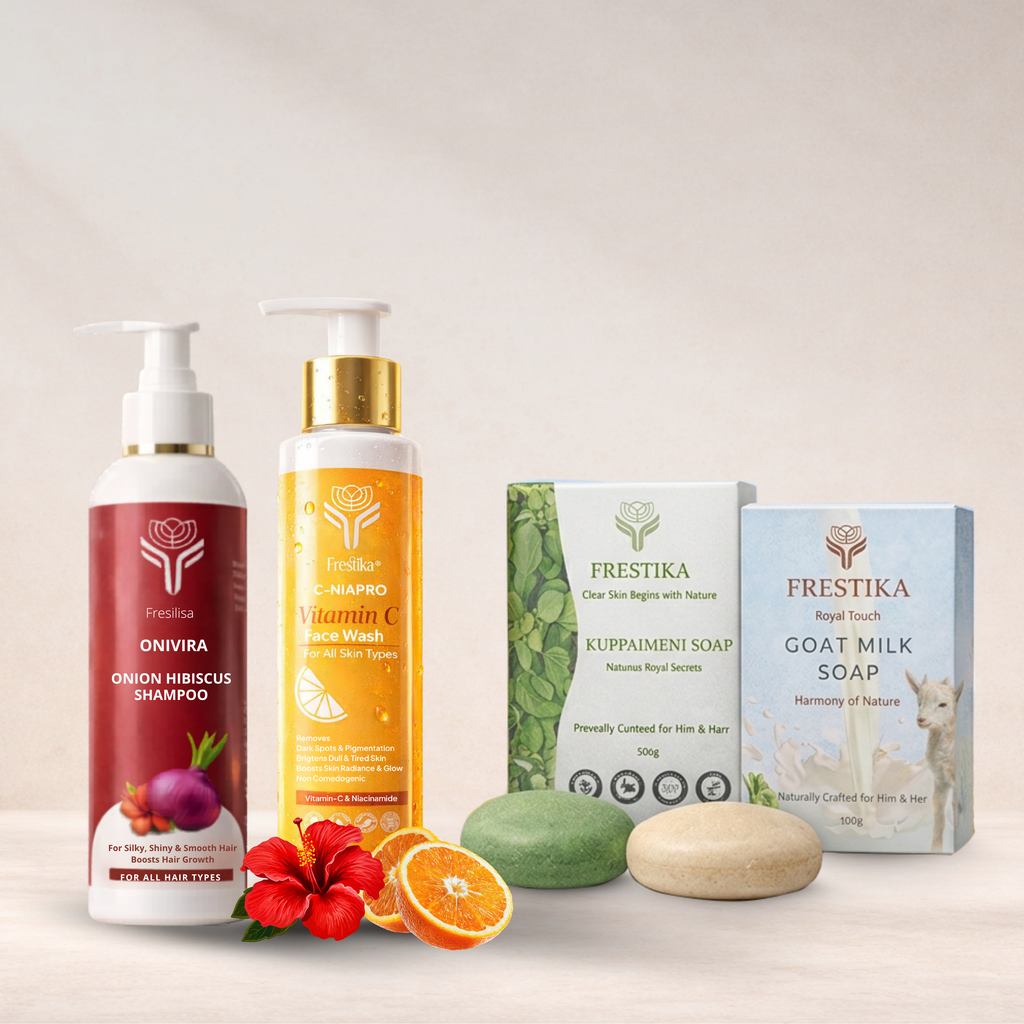 Shampoo + Face Wash + Soap Trio