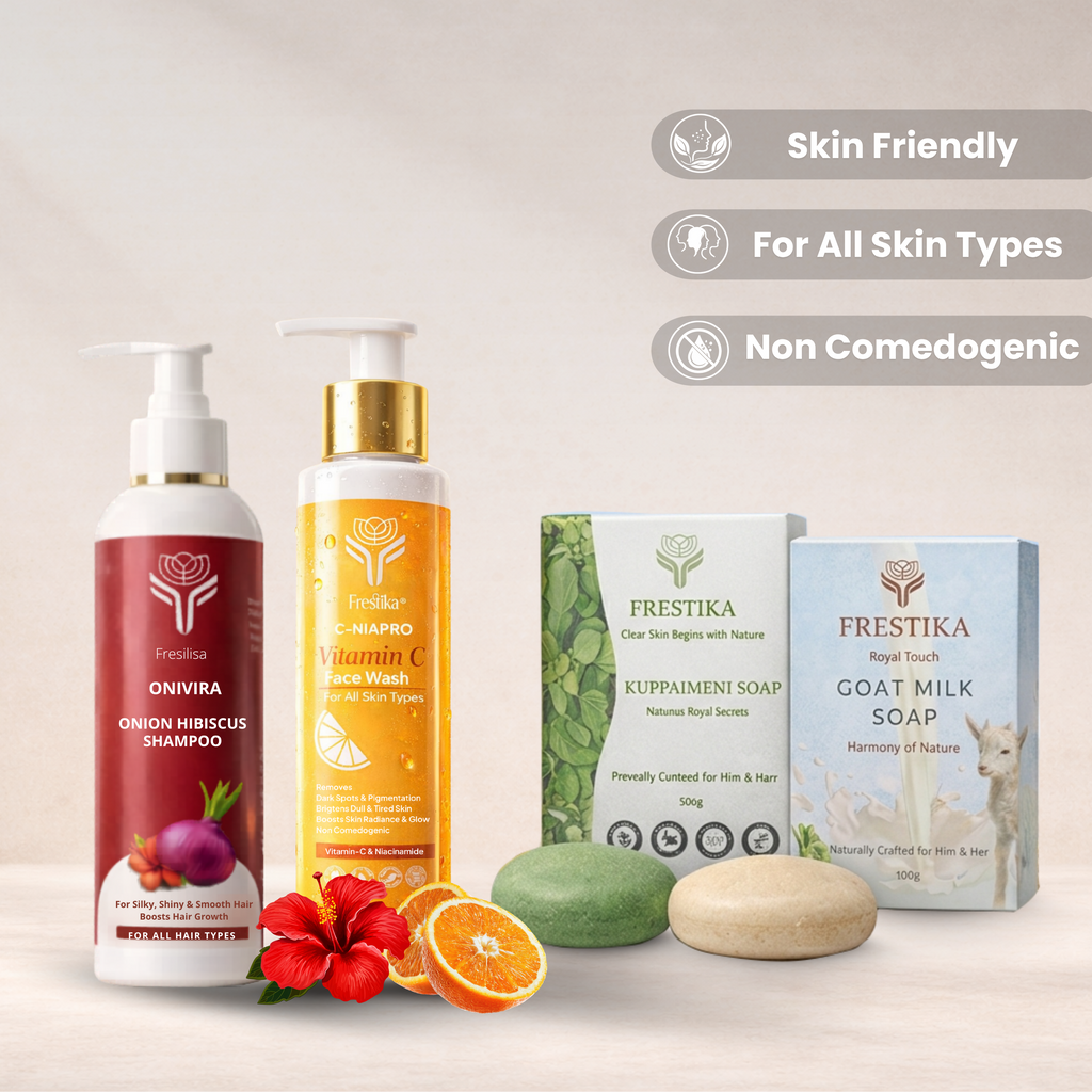 Shampoo + Face Wash + Soap Trio