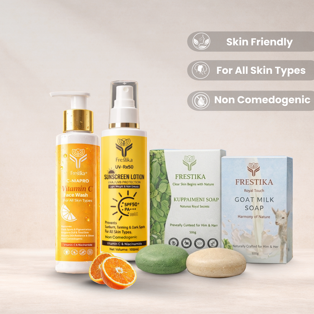 Sunscreen + Face Wash + Soap Trio